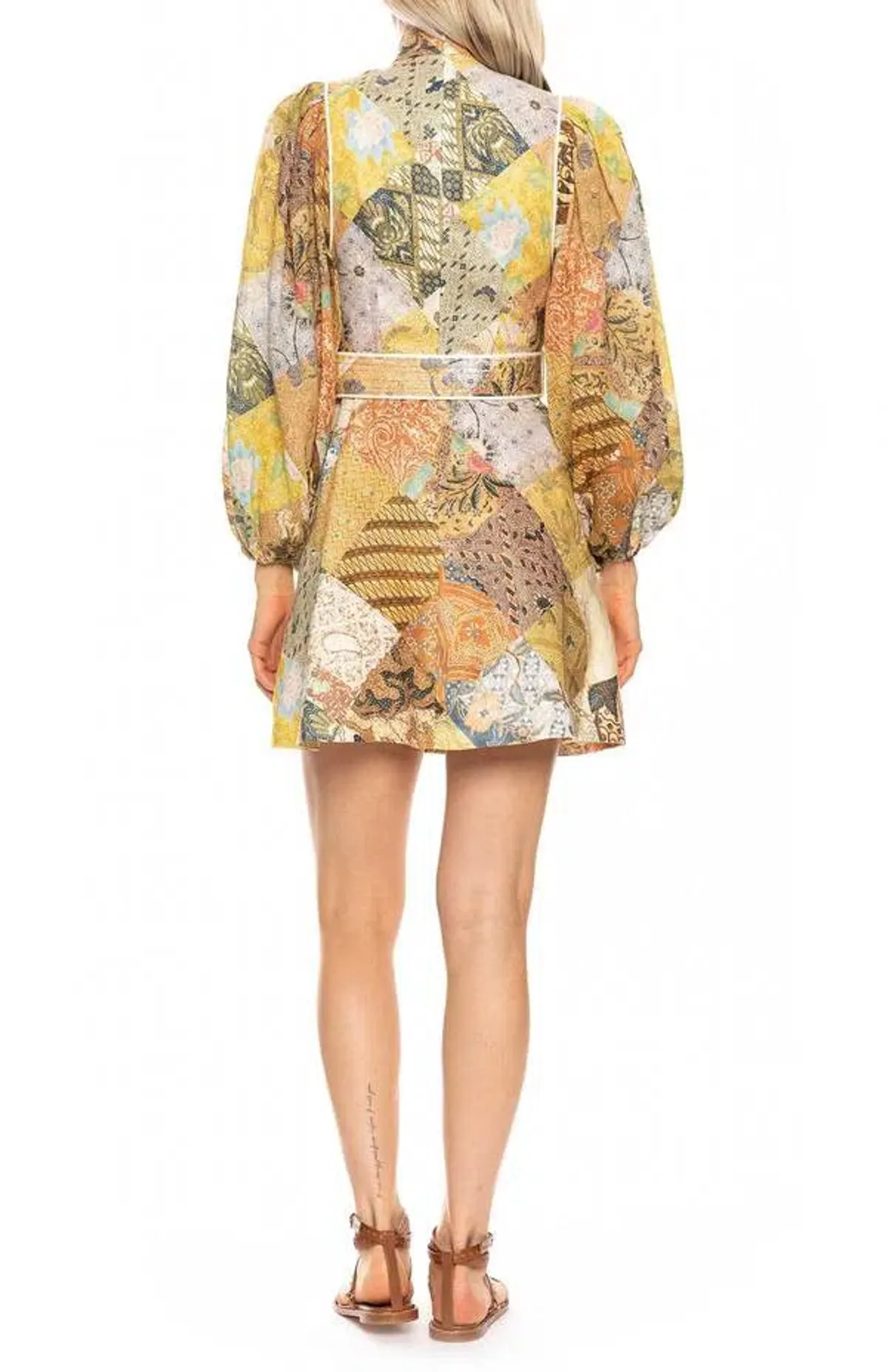 Zimmermann Brightside A-Line Mini Dress Print Size 3 / AU 12-14 - Image 4