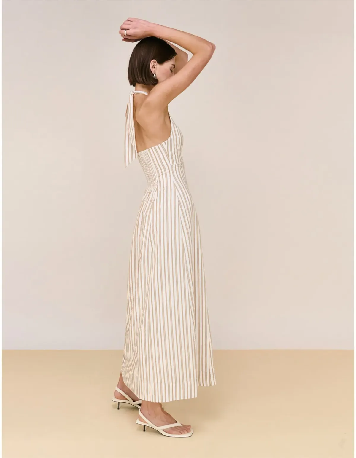 Staple The Label Lola Halter Midi Dress Multi Size 6 - Image 4