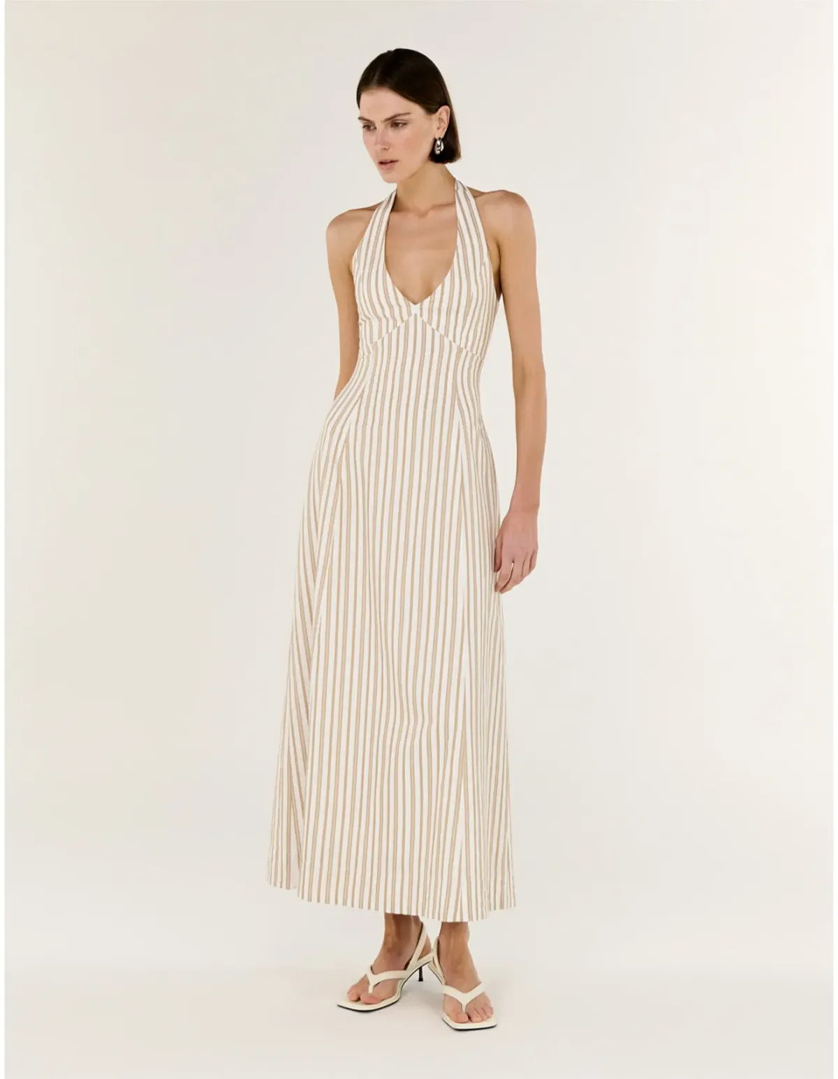 Staple The Label Lola Halter Midi Dress Multi Size 6 - Image 1
