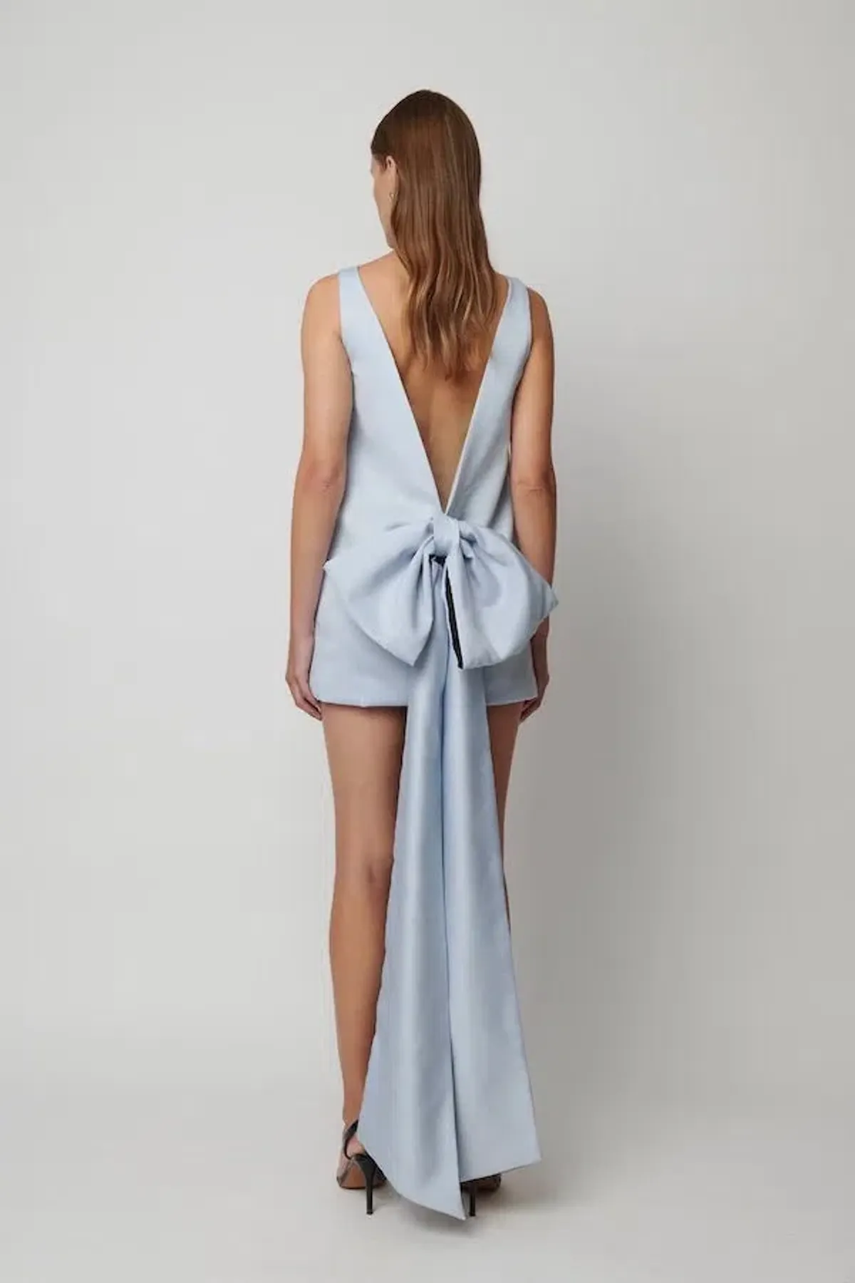 Effie Kats Nikola Mini Dress Ice Blue Size M - Image 3
