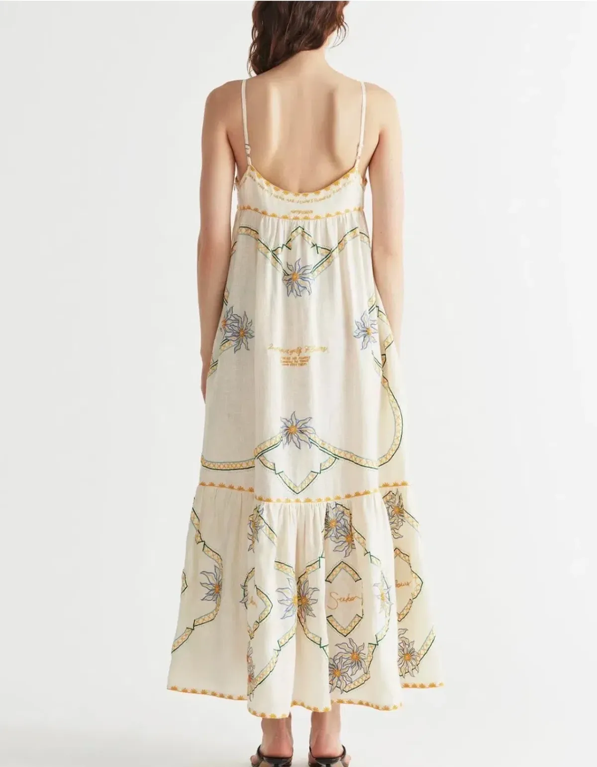 ANTIPODEON FLOWER SEEKER SUN DRESS IN SNOW DROP SIZE 8 - Image 6