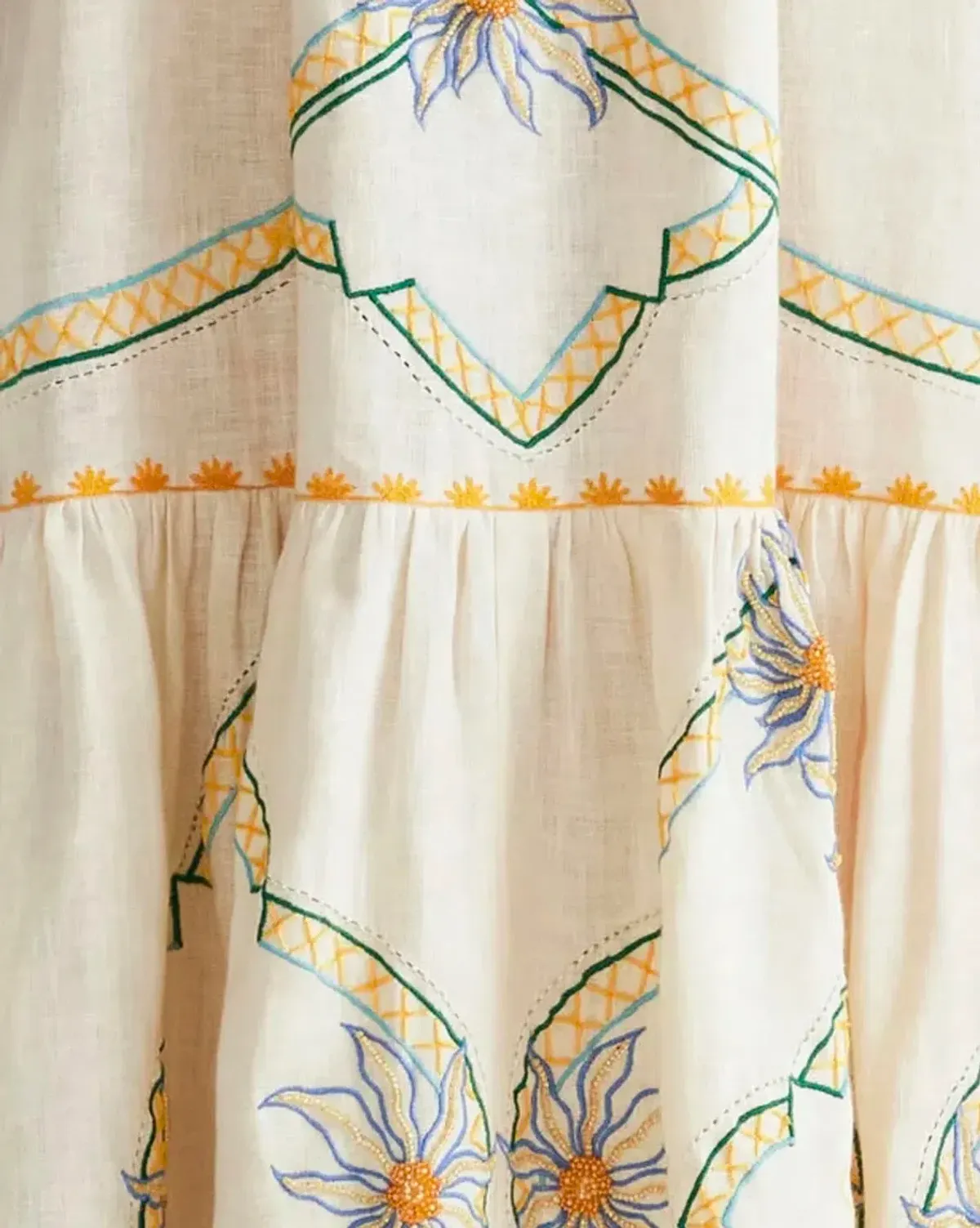 ANTIPODEON FLOWER SEEKER SUN DRESS IN SNOW DROP SIZE 8 - Image 7