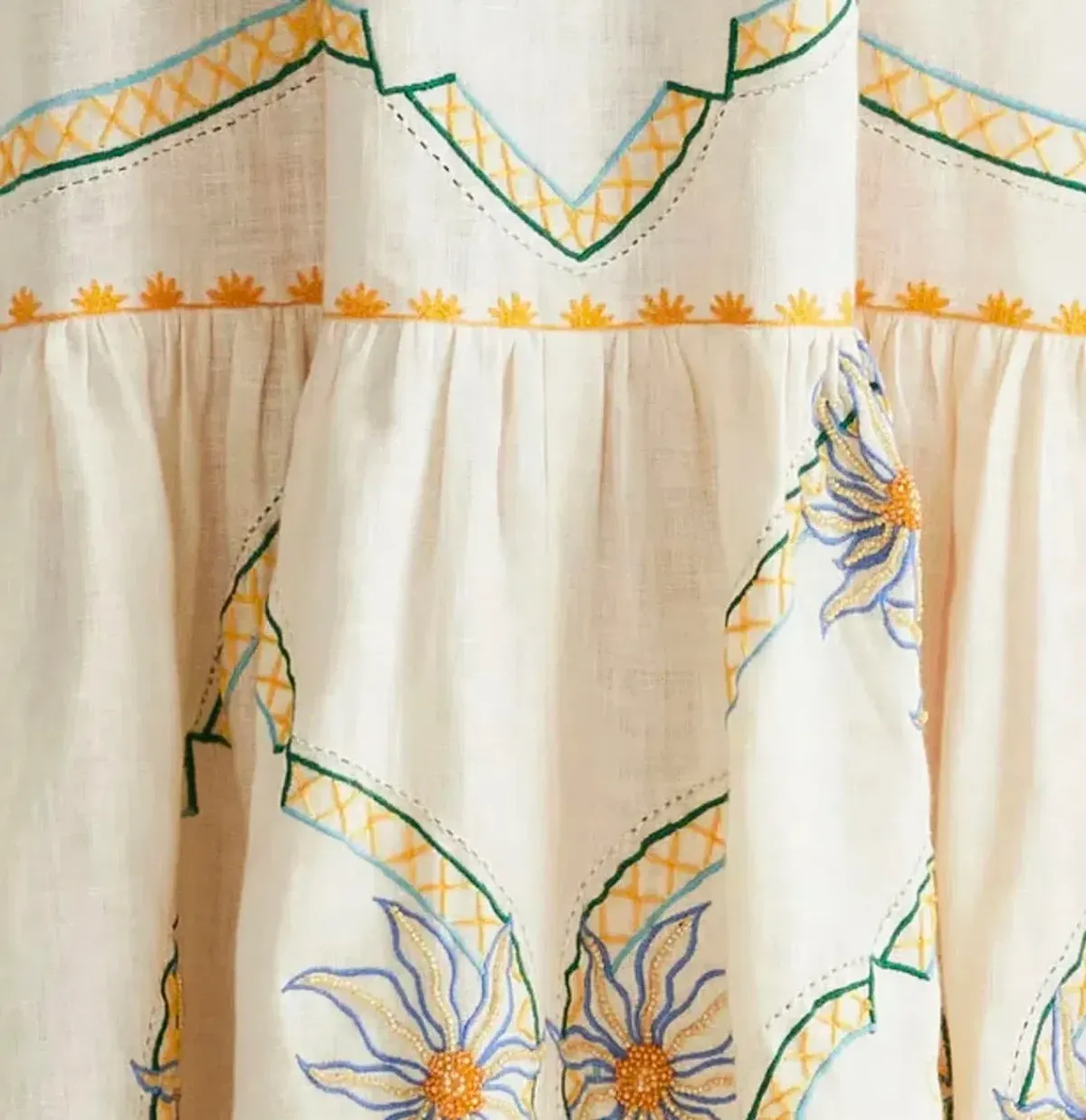 ANTIPODEON FLOWER SEEKER SUN DRESS IN SNOW DROP SIZE 8 - Image 4