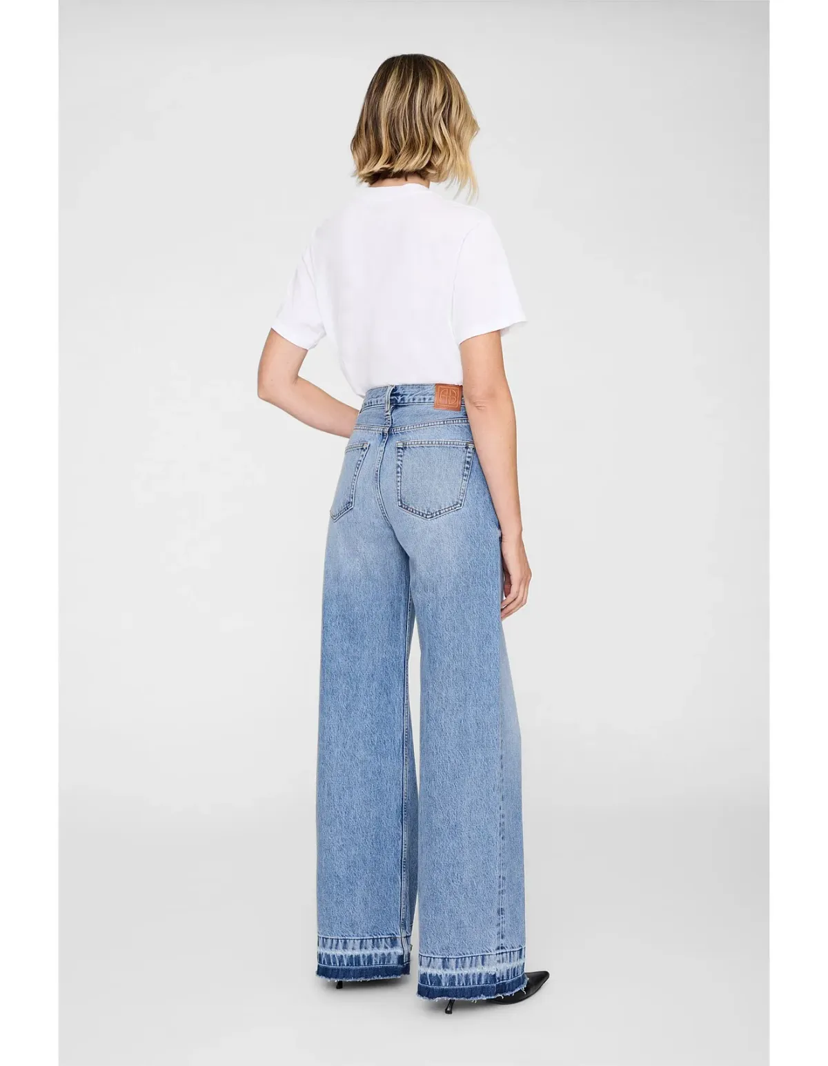 Anine Bing Lewis Straight Leg Jeans Size 28 Caspian Blue - Image 2