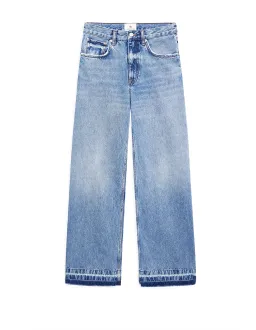 Anine Bing Lewis Straight Leg Jeans Size 28 Caspian Blue for rent on The Volte - image 5