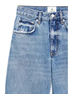 Anine Bing Lewis Straight Leg Jeans Size 28 Caspian Blue for rent on The Volte - image 4
