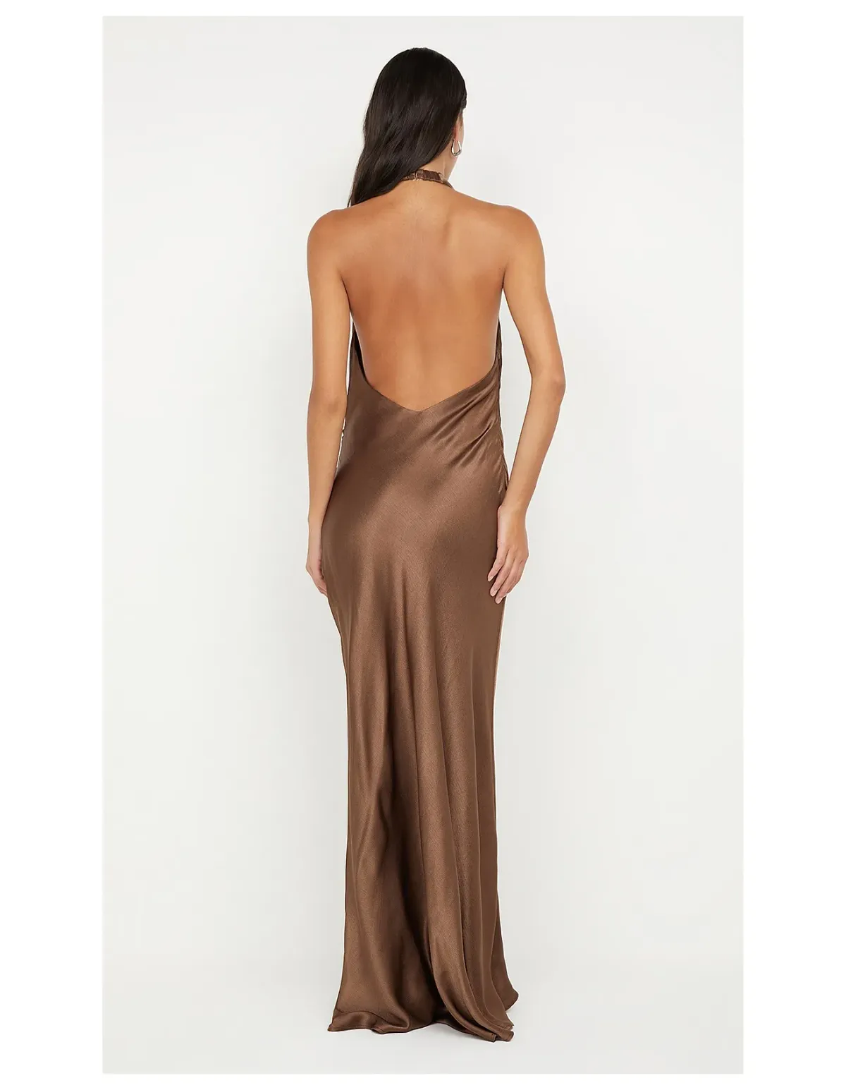 Bec + Bridge Elisia Wrap Maxi Dress Size 10 Milk Chocolate - Image 5