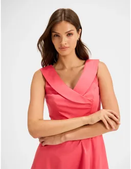 Review Oasis Tea Dress Size 10 Pink Grapefruit for rent on The Volte - image 2