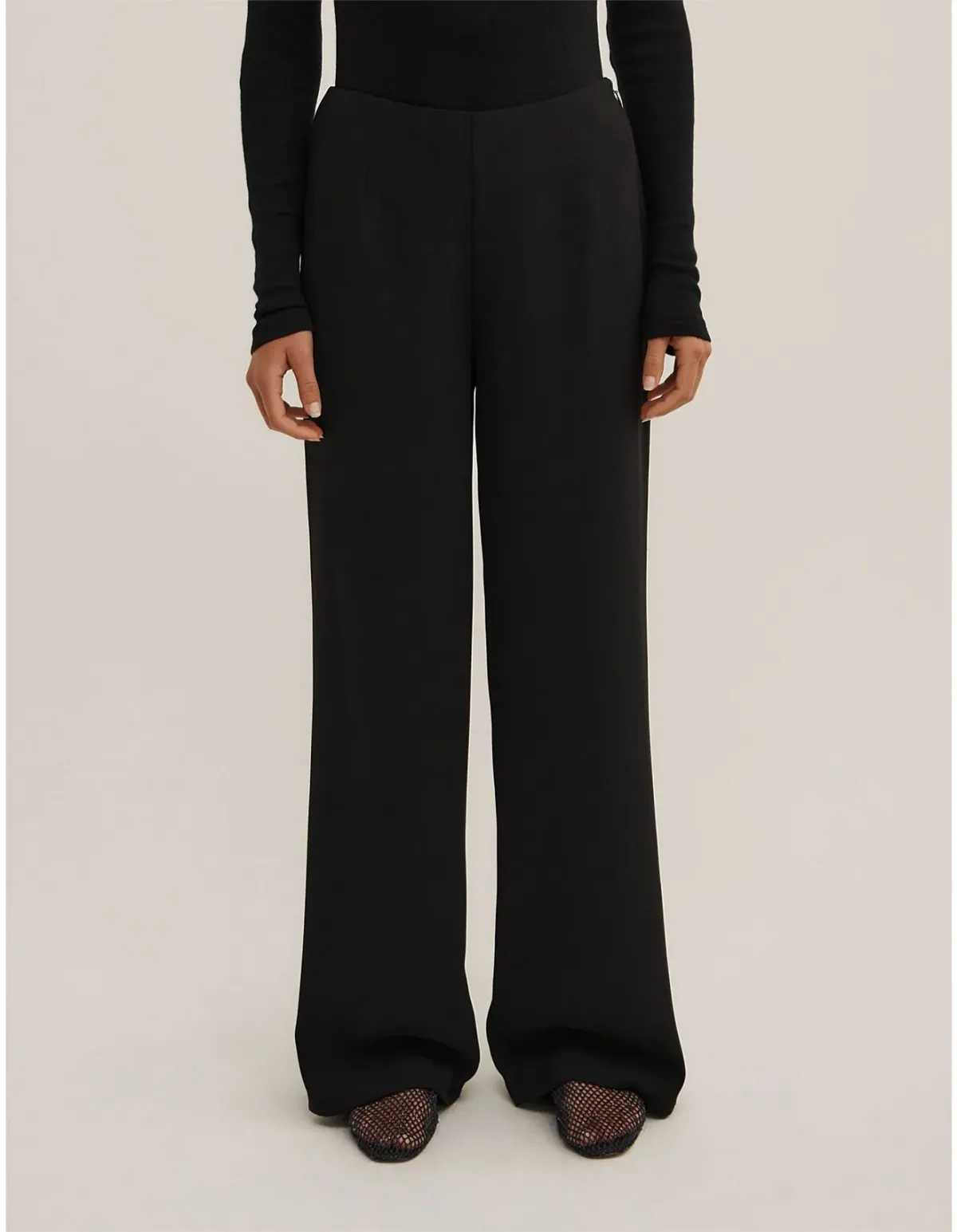 Witchery Crepe Pants Size 18 AU Black - Image 2