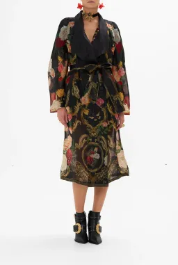 CAMILLA Magic In The Manuscripts Silk Duster | Luxury Resortwear & Event Hire Brisbane for rent on The Volte - image 2