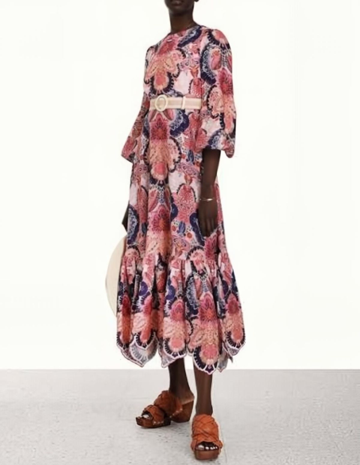 Zimmermann Laurel Billow Midi Dress Size 0P AU 6 - Image 2