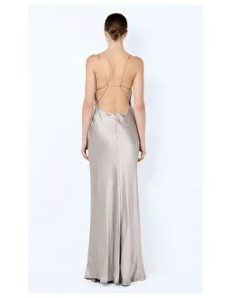 Bec + Bridge Florence Scoop Maxi Dress Size 6 Silver for rent on The Volte - image 4