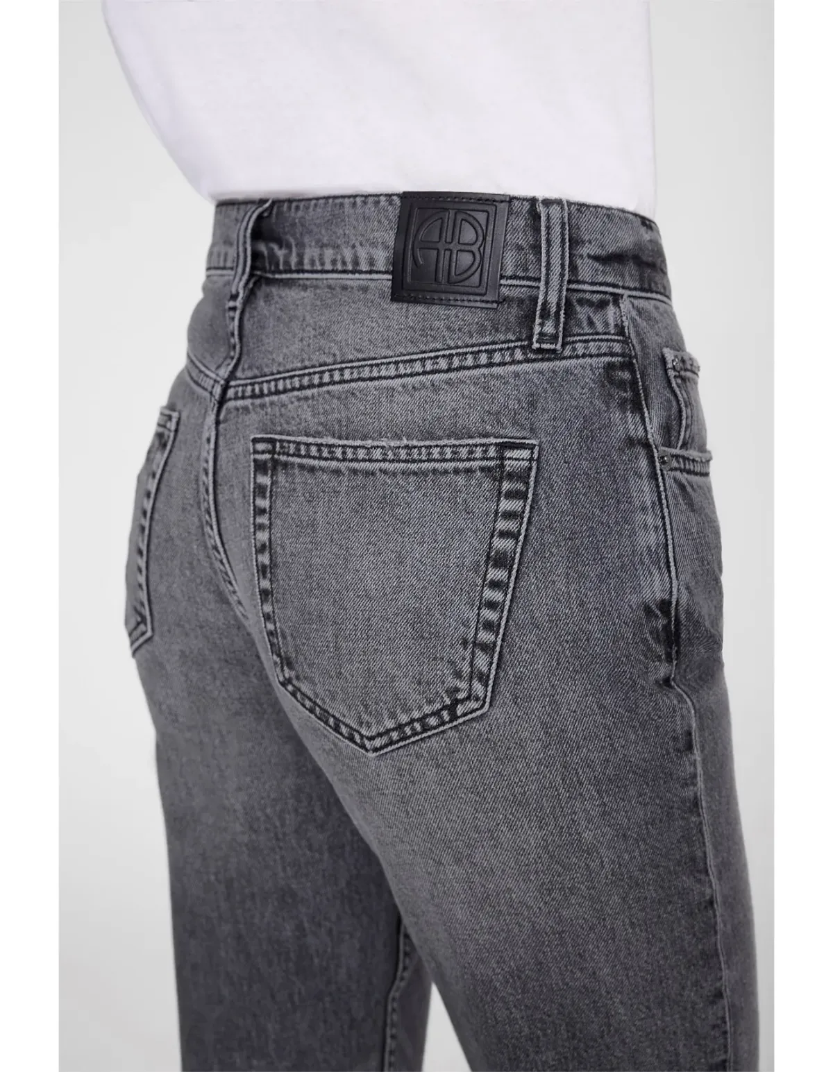 Anine Bing Kate Jean Washed Grey Size 24 - Image 5