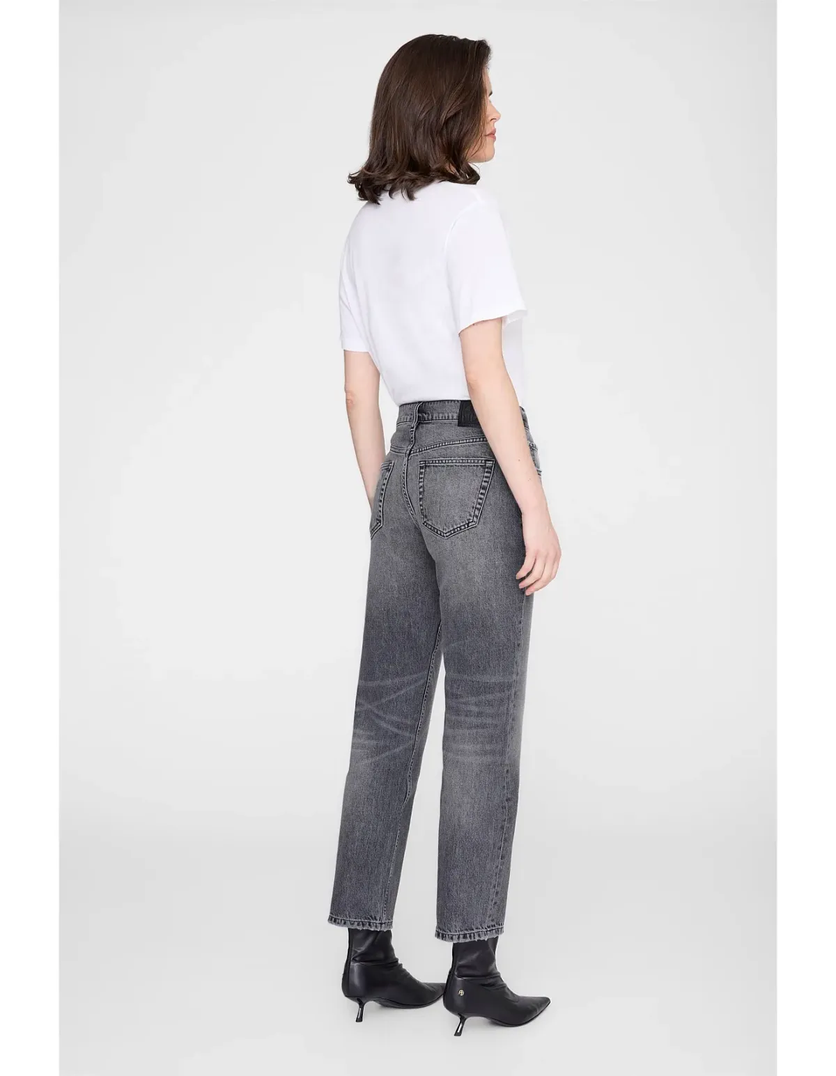 Anine Bing Kate Jean Washed Grey Size 24 - Image 7