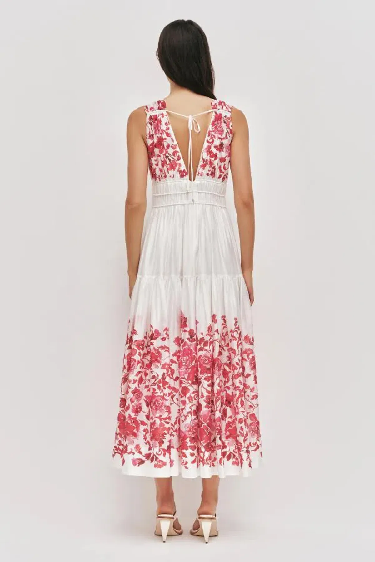 ❤️🌸Brand new AJE Casia Midi Dress - Size 14 - Red & White Floral Outfit 🌸❤️ - Image 6