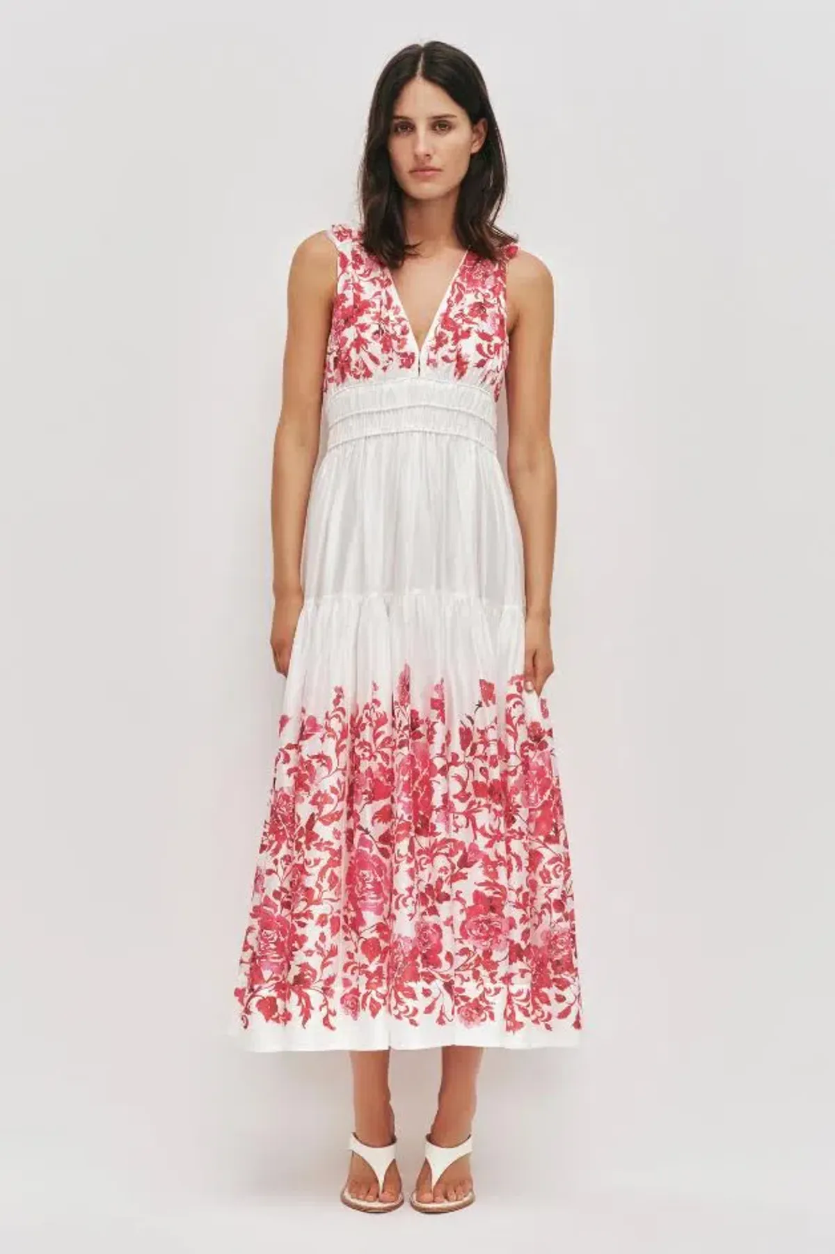 ❤️🌸Brand new AJE Casia Midi Dress - Size 14 - Red & White Floral Outfit 🌸❤️ - Image 2