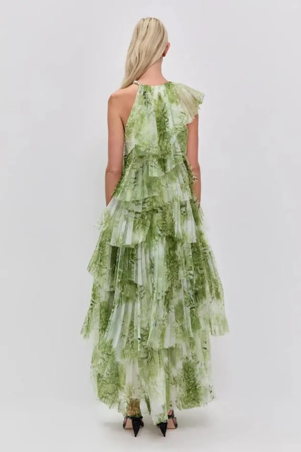 🌿 NEW AJE Westlyn Gown – Olive Native Floral Green – Size 14 Maxi Dress🌿 - Image 4