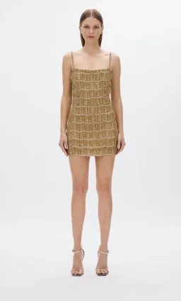 Rachel Gilbert Sadie Mini Gold Size 8  for rent on The Volte - image 1