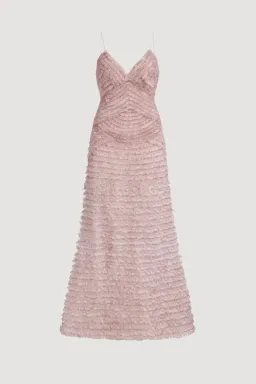 🩷🌸 NEW AJE Amaris Evening Gown – Rosewater Pink – Size 12 Formal Evening Maxi Dress🌸🩷 for rent on The Volte - image 8