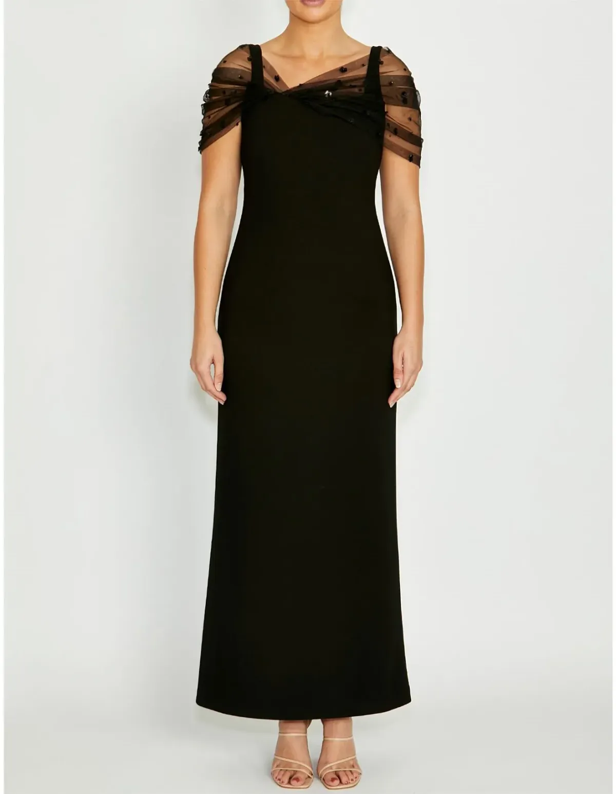 Anthea Crawford Isla Black Gown Size 12 AU - Image 1