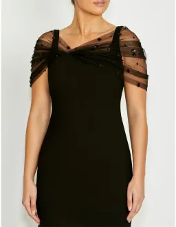 Anthea Crawford Isla Black Gown Size 12 AU for rent on The Volte - image 3