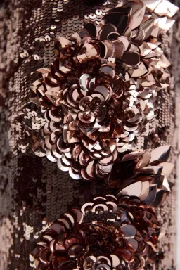 🤎 BRAND NEW AJE Halo Midi Sequin Dress – Size 8 - Chocolate Brown - Formal Outfit🤎 for rent on The Volte - image 3