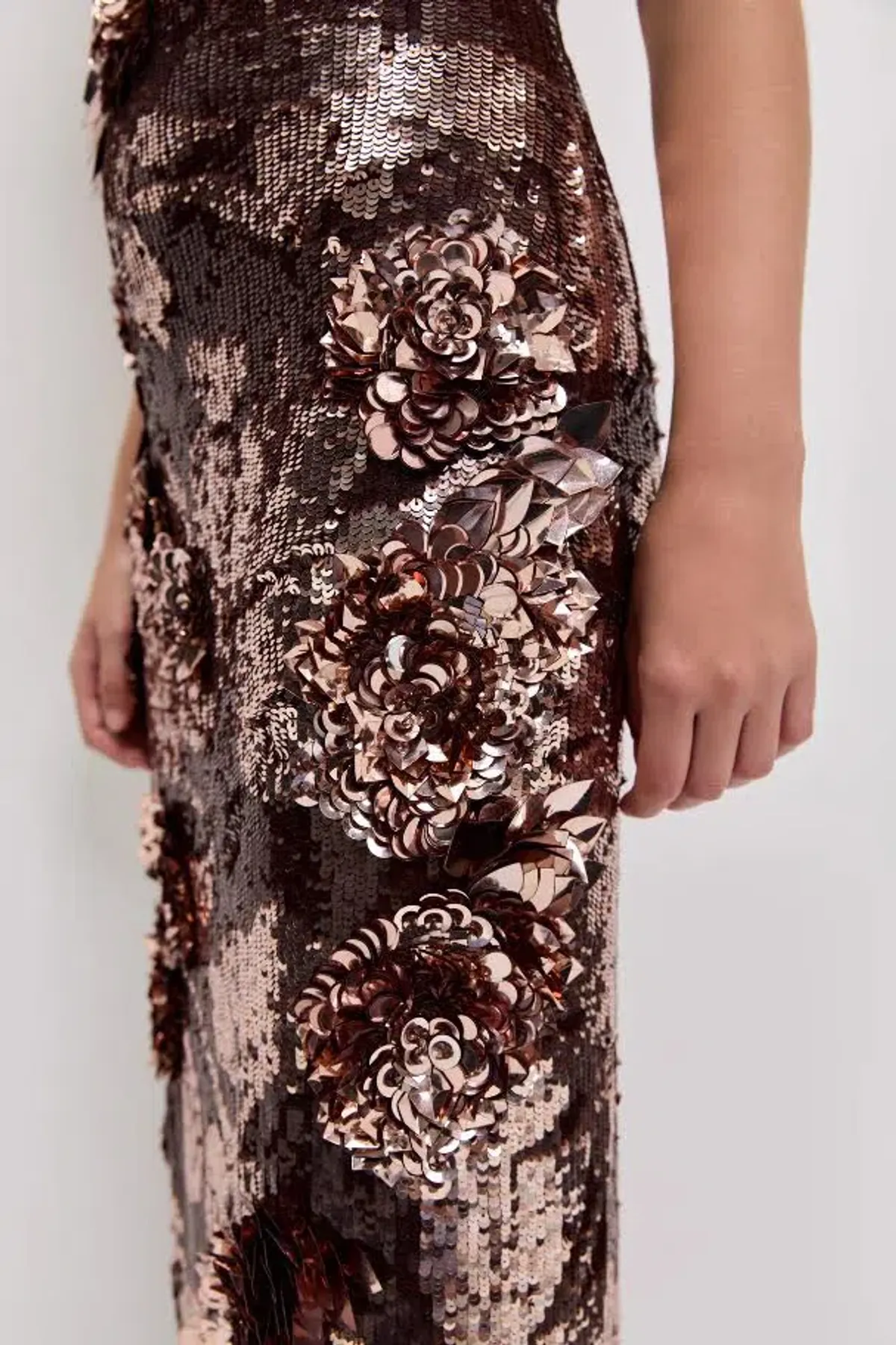 🤎 BRAND NEW AJE Halo Midi Sequin Dress – Chocolate – Size 8 - Formal Outfit🤎 - Image 8