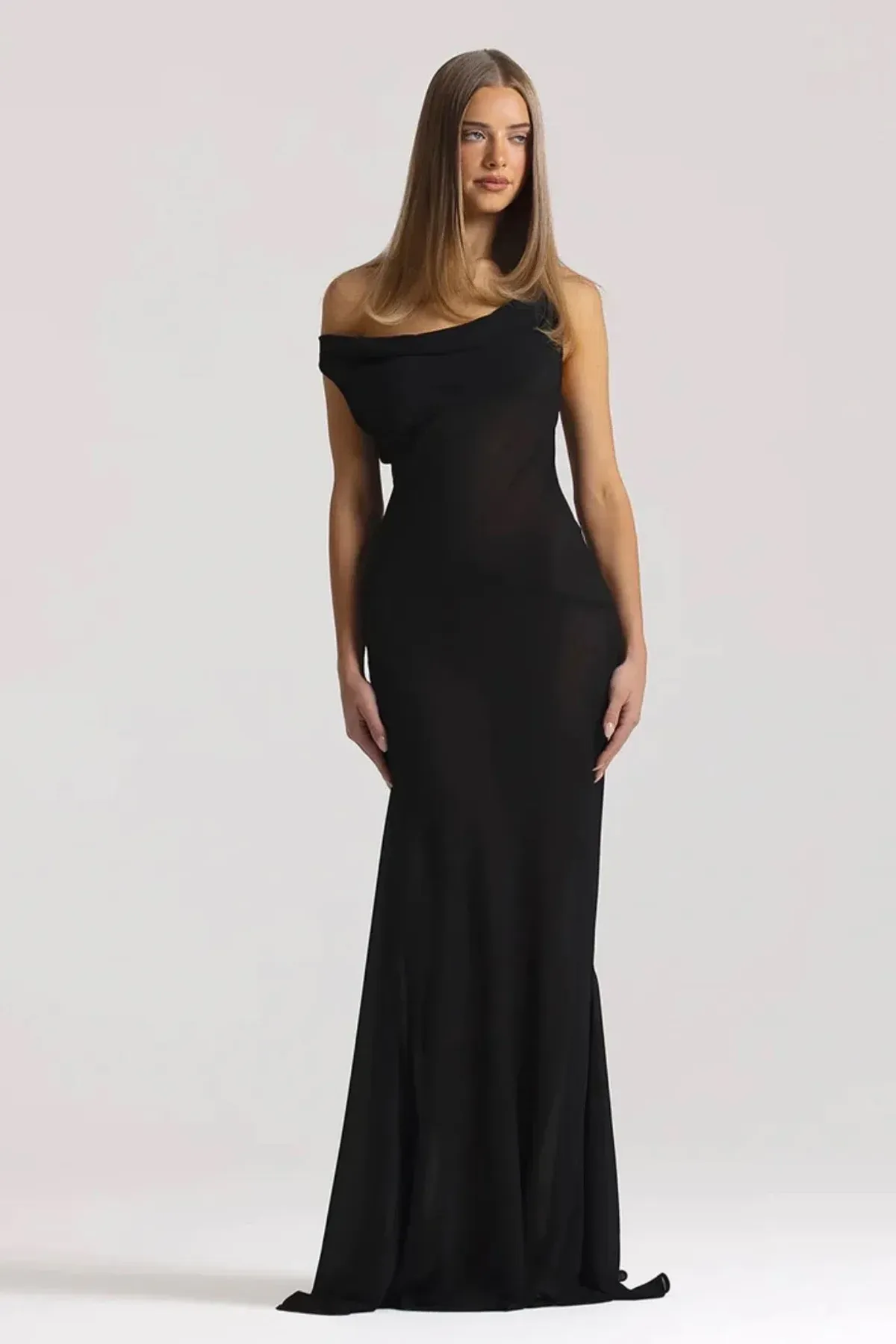 NATALIE ROLT ANITA DRESS BLACK SIZE 8 - Image 3