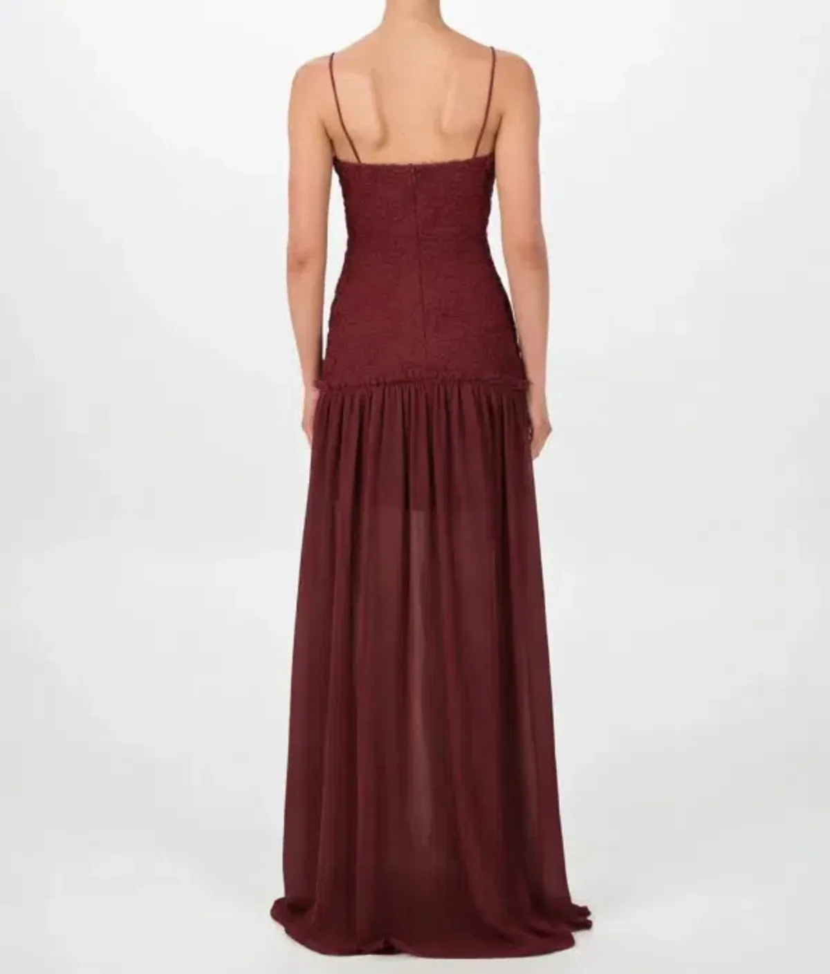 Jefre Sei Renata Dress in Wine Size 8 - Image 2