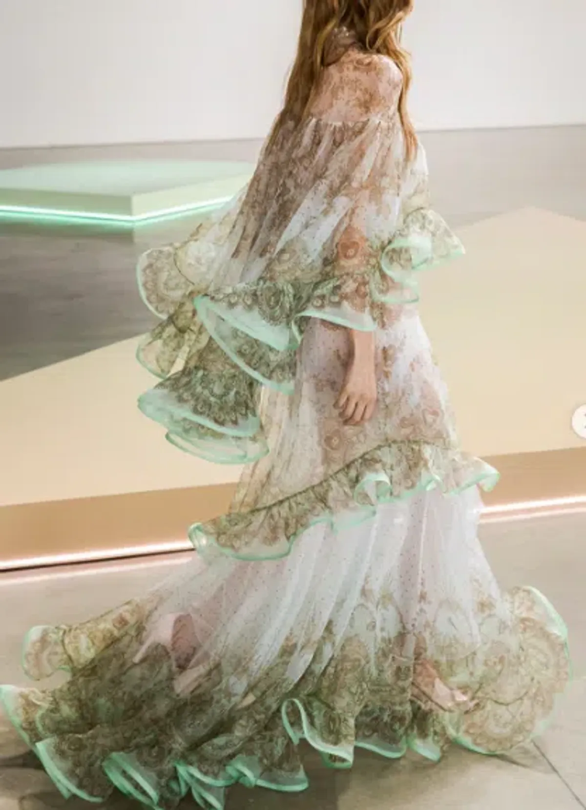 ZIMMERMANN CRUSH EMBELLISED BLOUSE AND FLUTTER MAXI SKIRT - Image 4