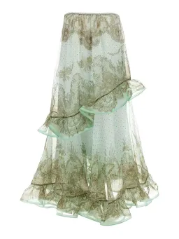ZIMMERMANN CRUSH EMBELLISED BLOUSE AND FLUTTER MAXI SKIRT for rent on The Volte - image 5
