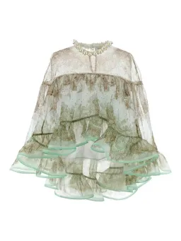 ZIMMERMANN CRUSH EMBELLISED BLOUSE AND FLUTTER MAXI SKIRT for rent on The Volte - image 6