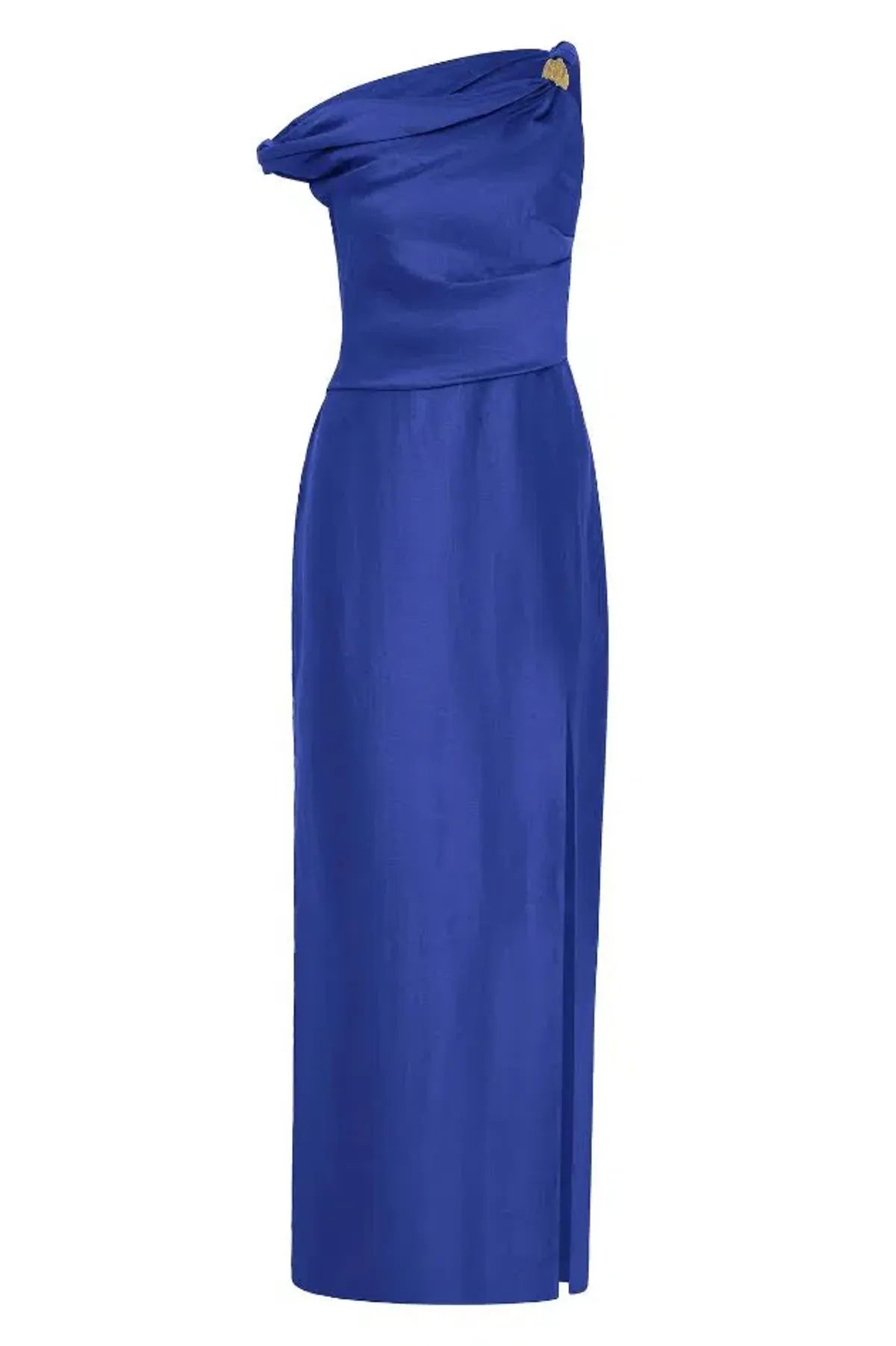 💙 New AJE Bridget Midi Dress – Cobalt Blue – Size 6 satin formal gown 💙 - Image 2