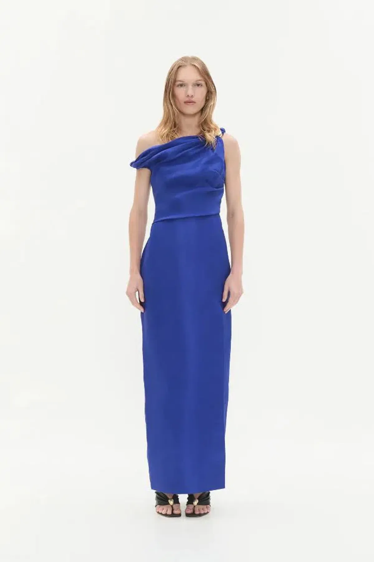 💙 New AJE Bridget Midi Dress – Cobalt Blue – Size 6 satin formal gown 💙 - Image 6