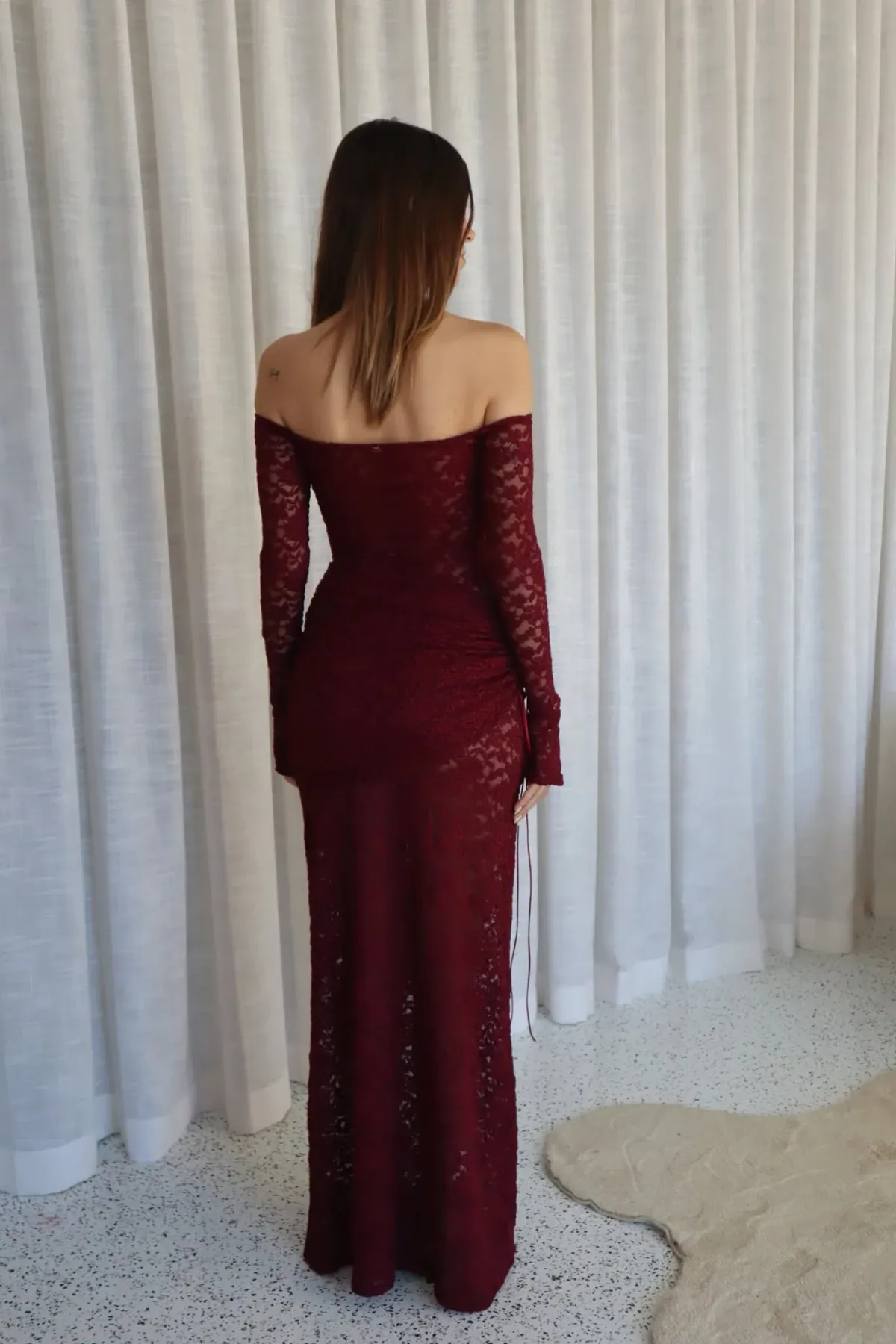 Deconduarte - Christiana Maxi Dress In Siraz Size S - Image 3