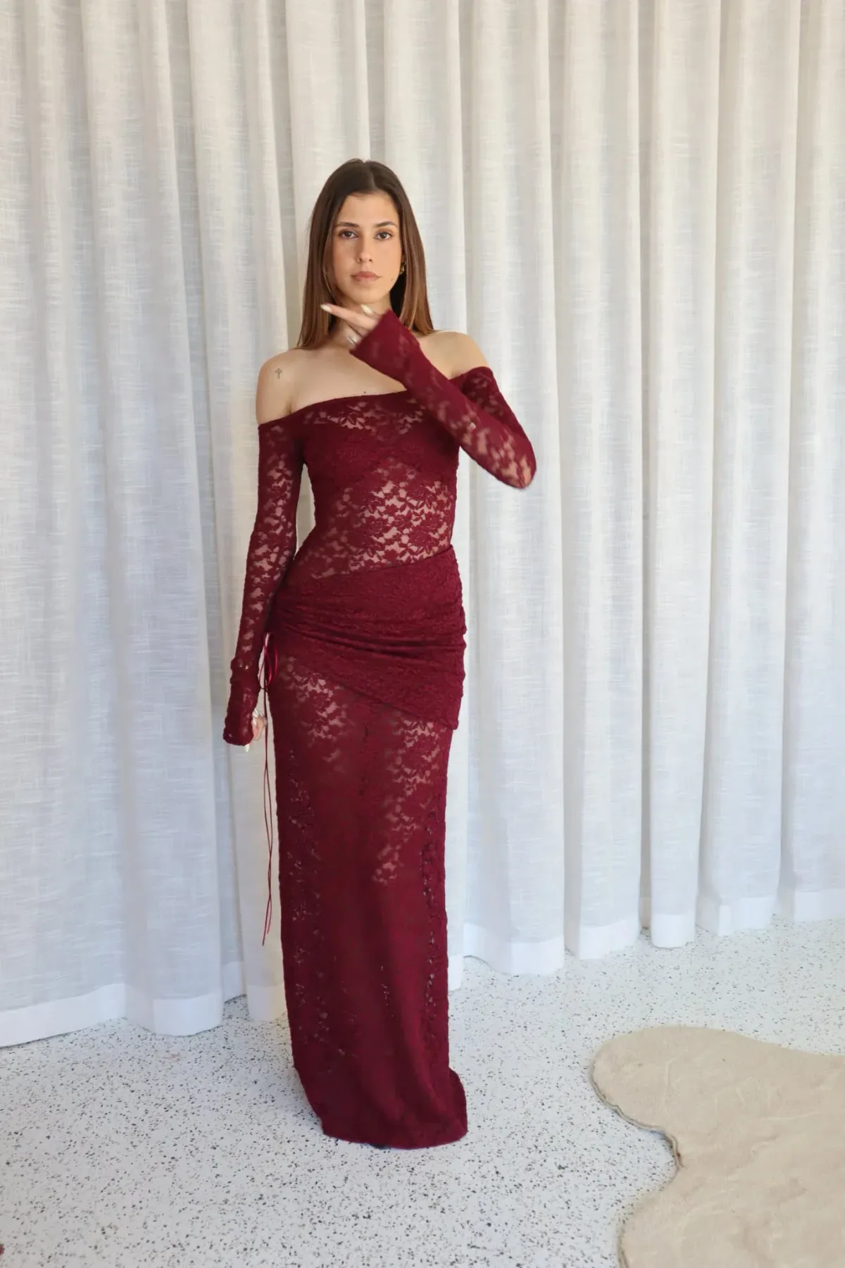 Deconduarte - Christiana Maxi Dress In Siraz Size S - Image 2
