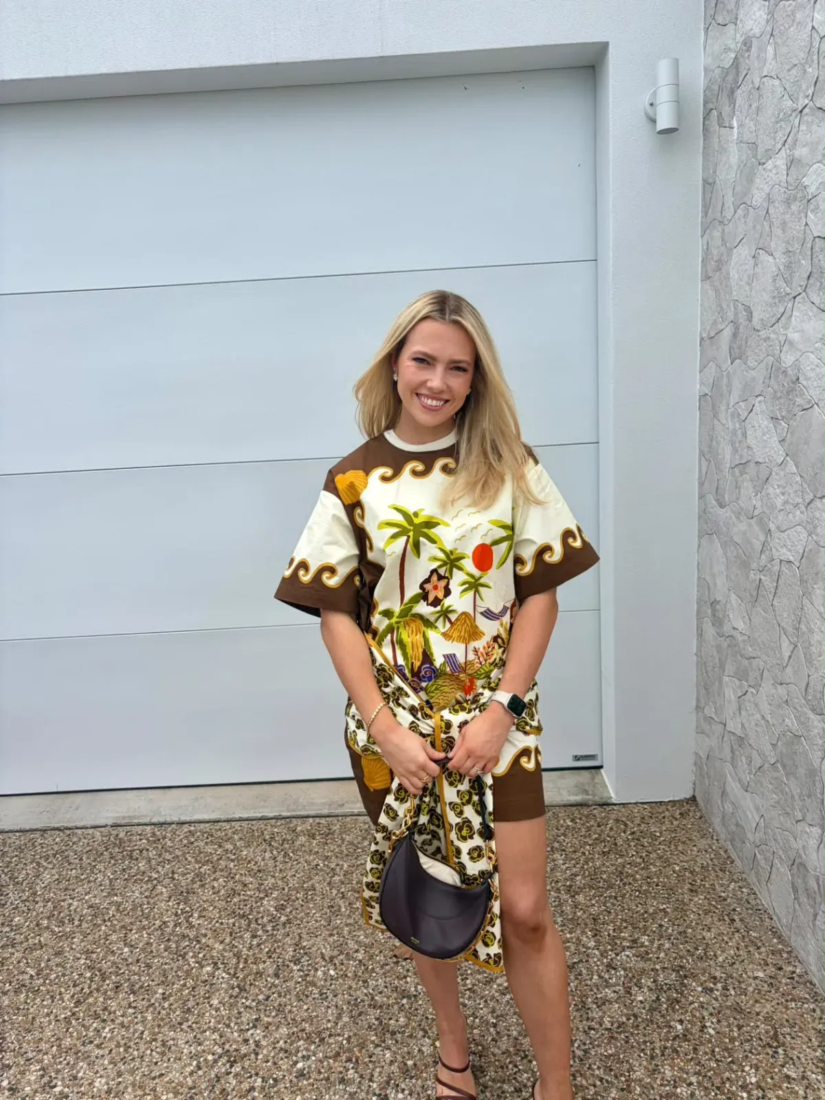 Alemais Island Cove Mini Dress Print Size 8 - Image 1