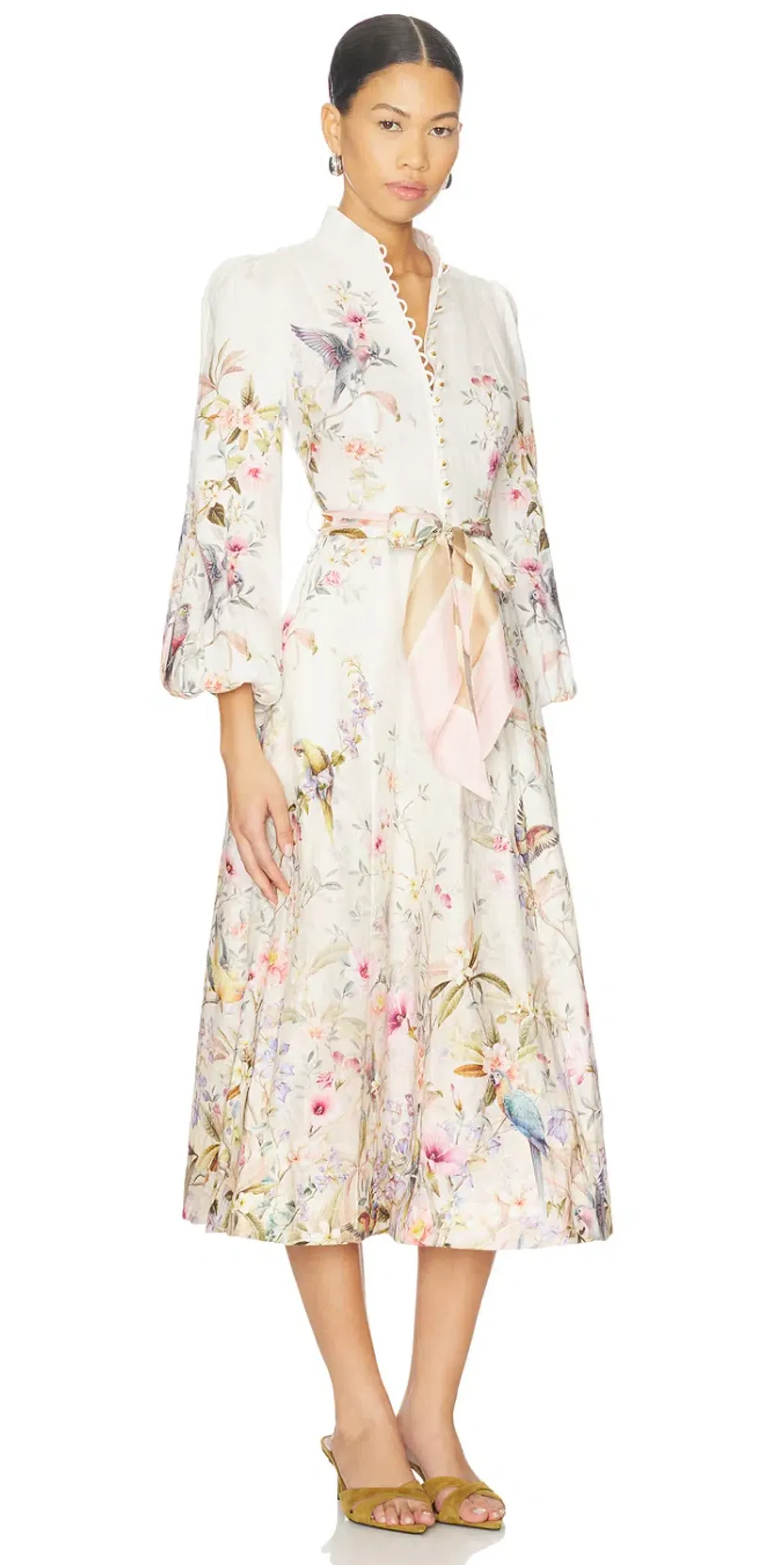 ZIMMERMANN REBELLION BUTTONED MIDI DRESS - Image 2