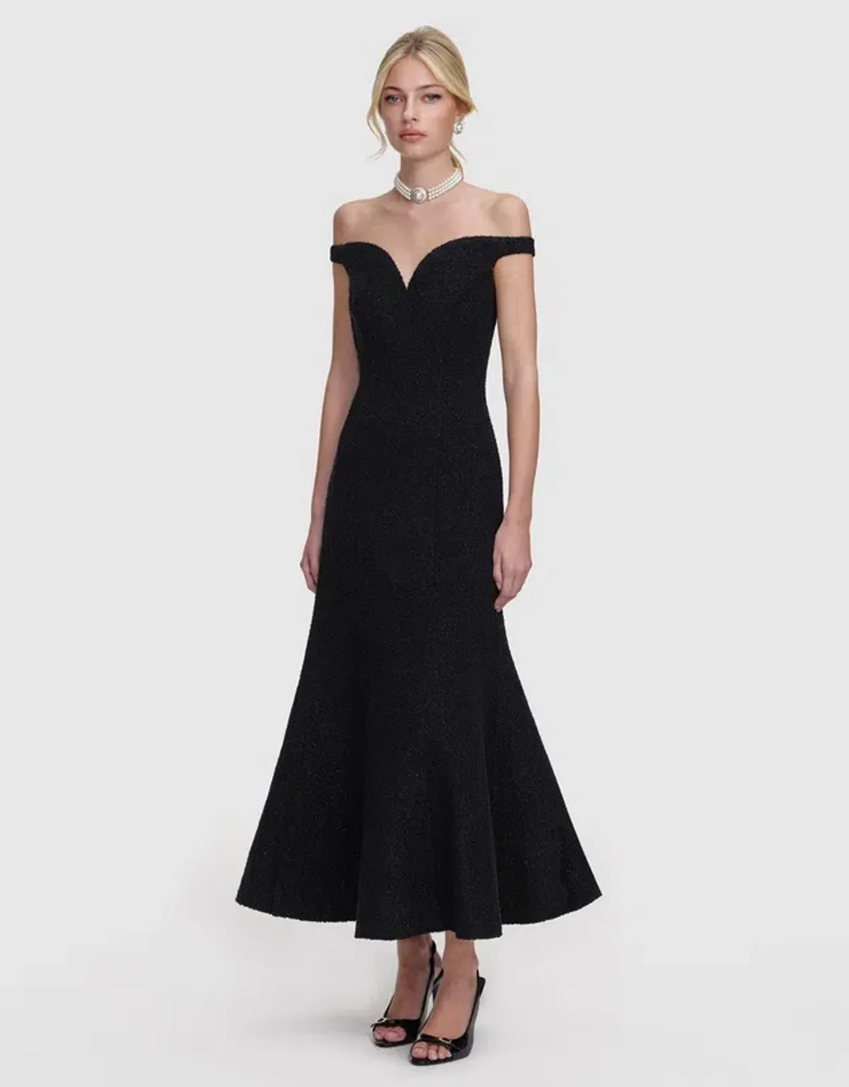Boucle Midi Dress by Self Portrait Size 8 - Image 2