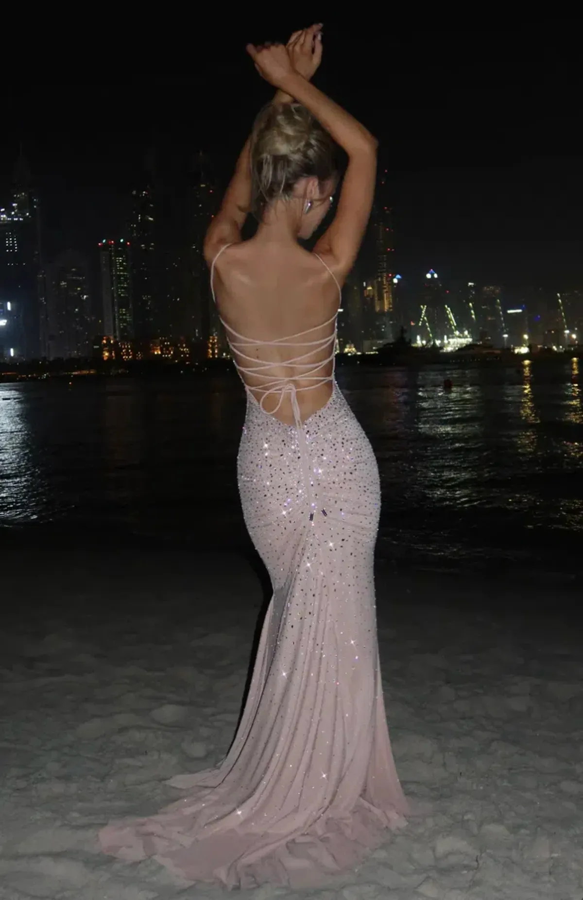 Babyboo - Lorelei Gown - Nude Sparkle Size XS - Image 2