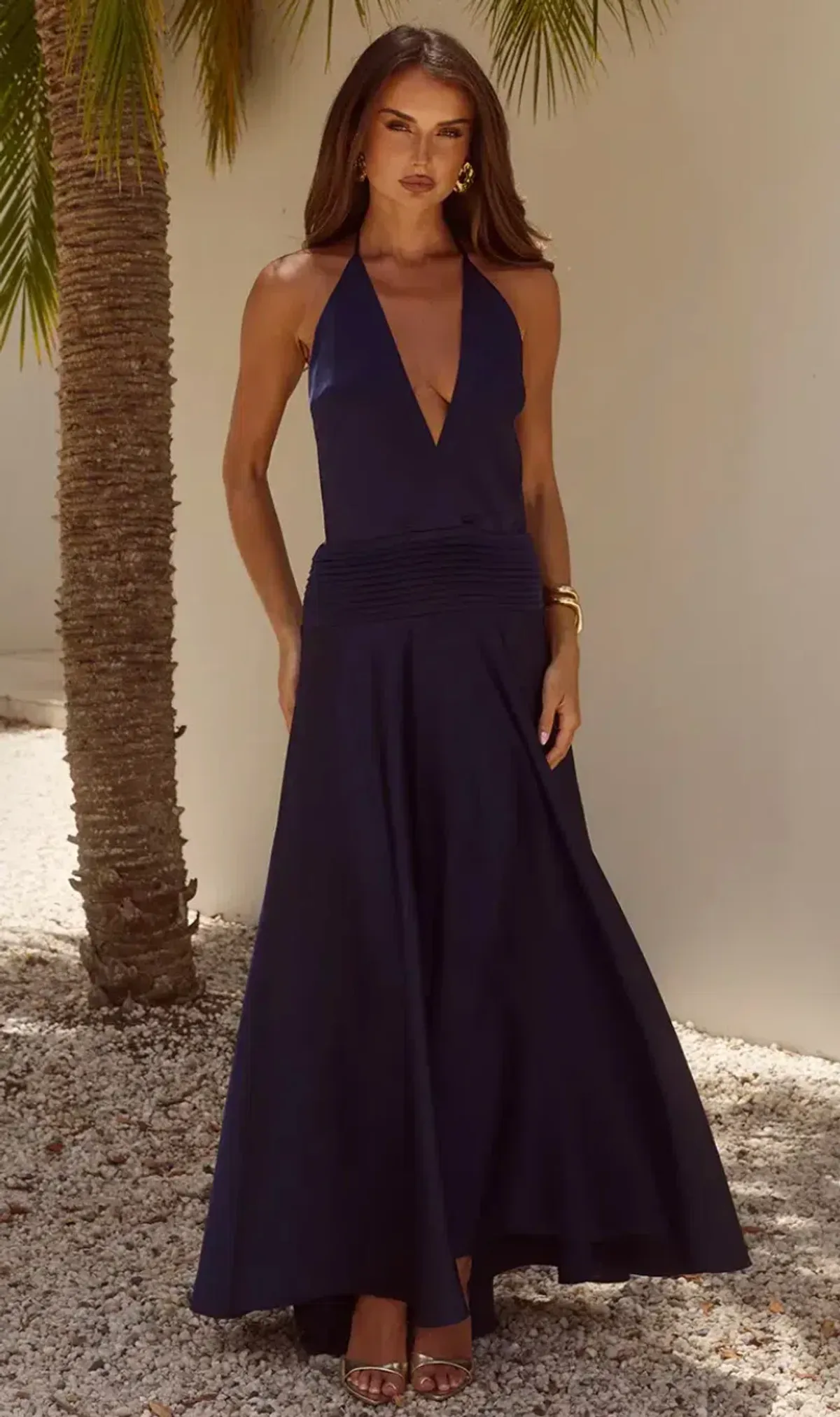 Runaway the Label Amadine Deep Plunge Maxi dress - Image 1