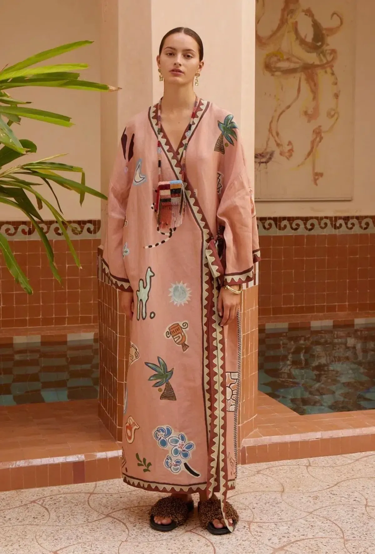 Alemais Laurence Wrap Midi Dress Size 8 Oversized fits 10 & 12 - Image 1
