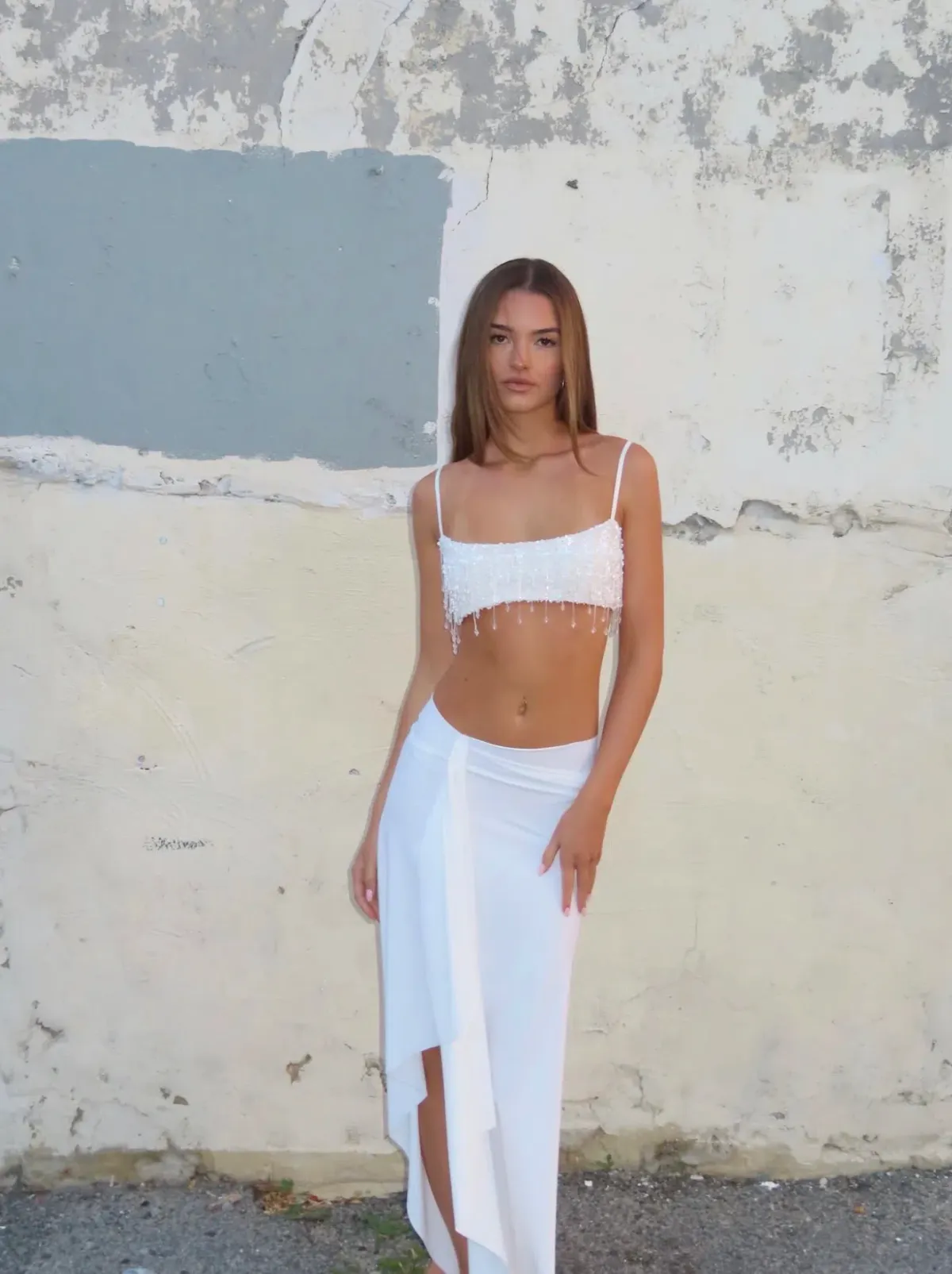 Lachln Prestn white set size 6-8 - Image 1