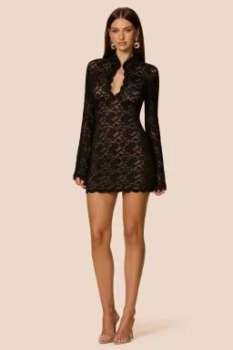 Nookie Mystique Long Sleeve Mini Black Size 6 for rent on The Volte - image 1