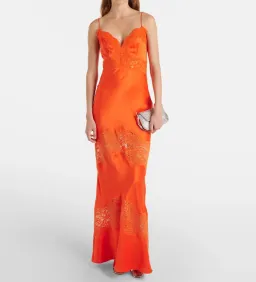 Adira Lace Trim Maxi Dress by Rebecca Valance, Size 12 for rent on The Volte - image 2
