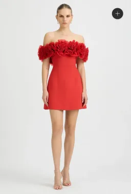 NAHLA MINI DRESS SORRENTO RED Size 12 for rent on The Volte - image 1