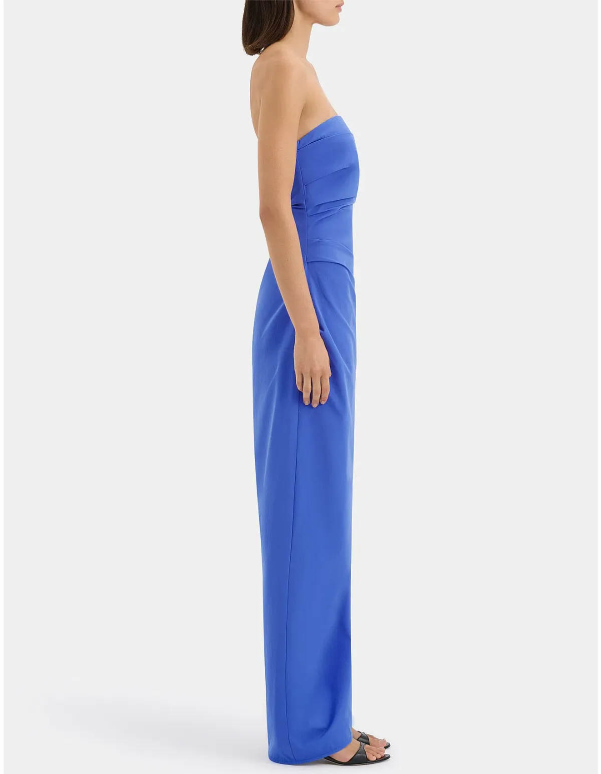SIR THE LABEL Sol strapless gown in cobalt size 0 - Image 3