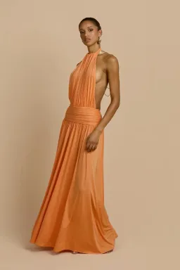 ARCINA ORI SANTINA DRESS TANGERINE SIZE 8 (S) for rent on The Volte - image 3