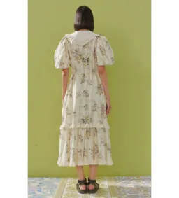 Alémais Margot Midi Dress Cream Size 12 for rent on The Volte - image 2