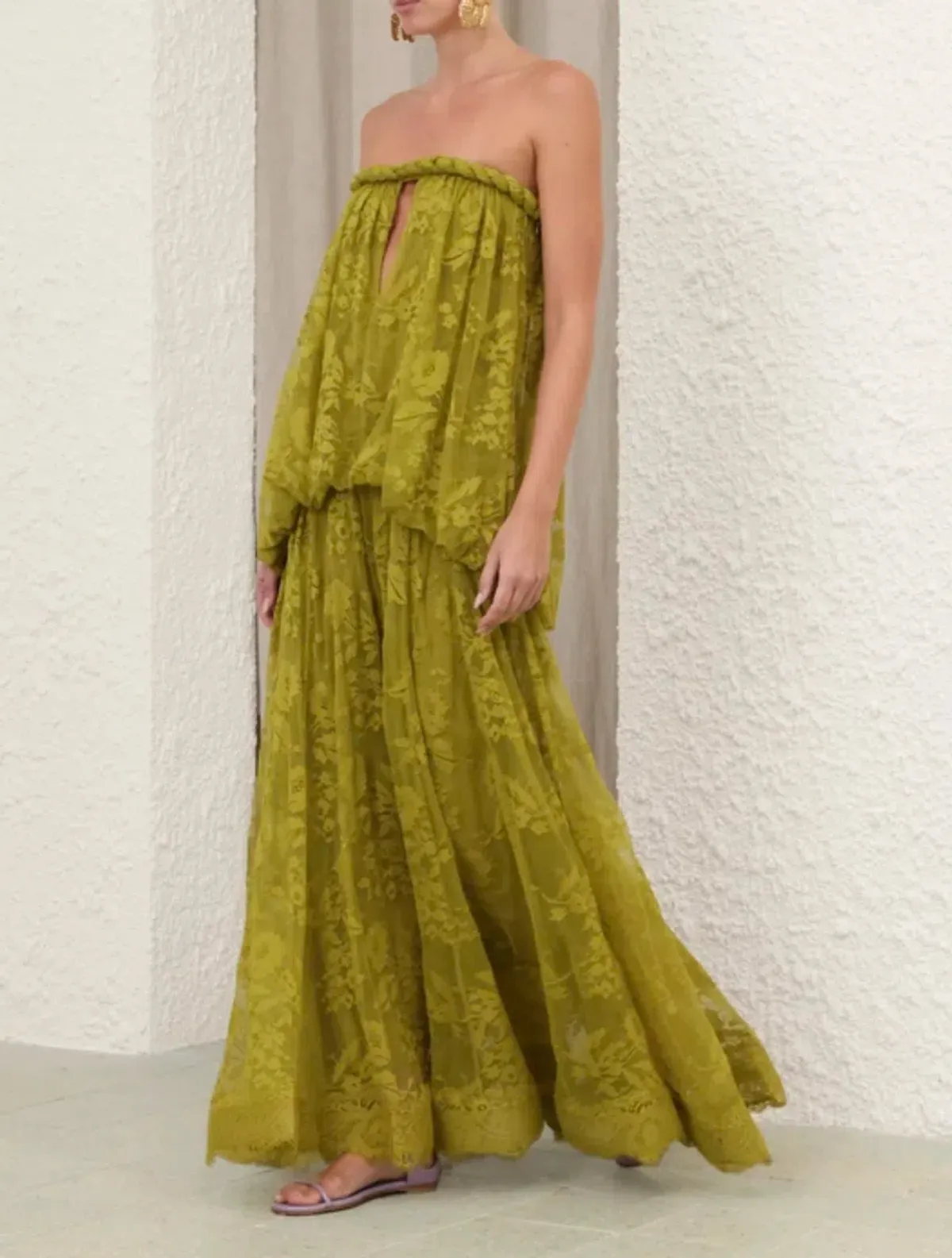 Zimmermann Luna Lace Bandeau Gown sz 14 - Image 3